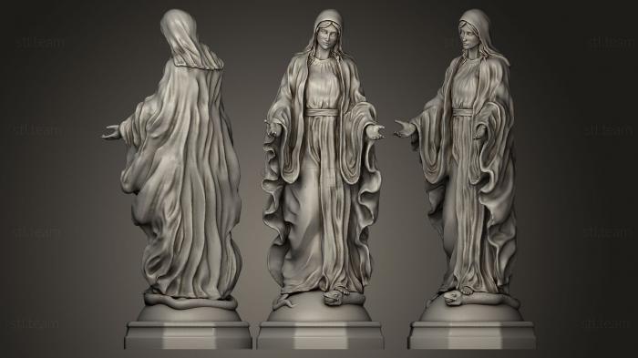 3D model Virgin Mary Statue (STL)